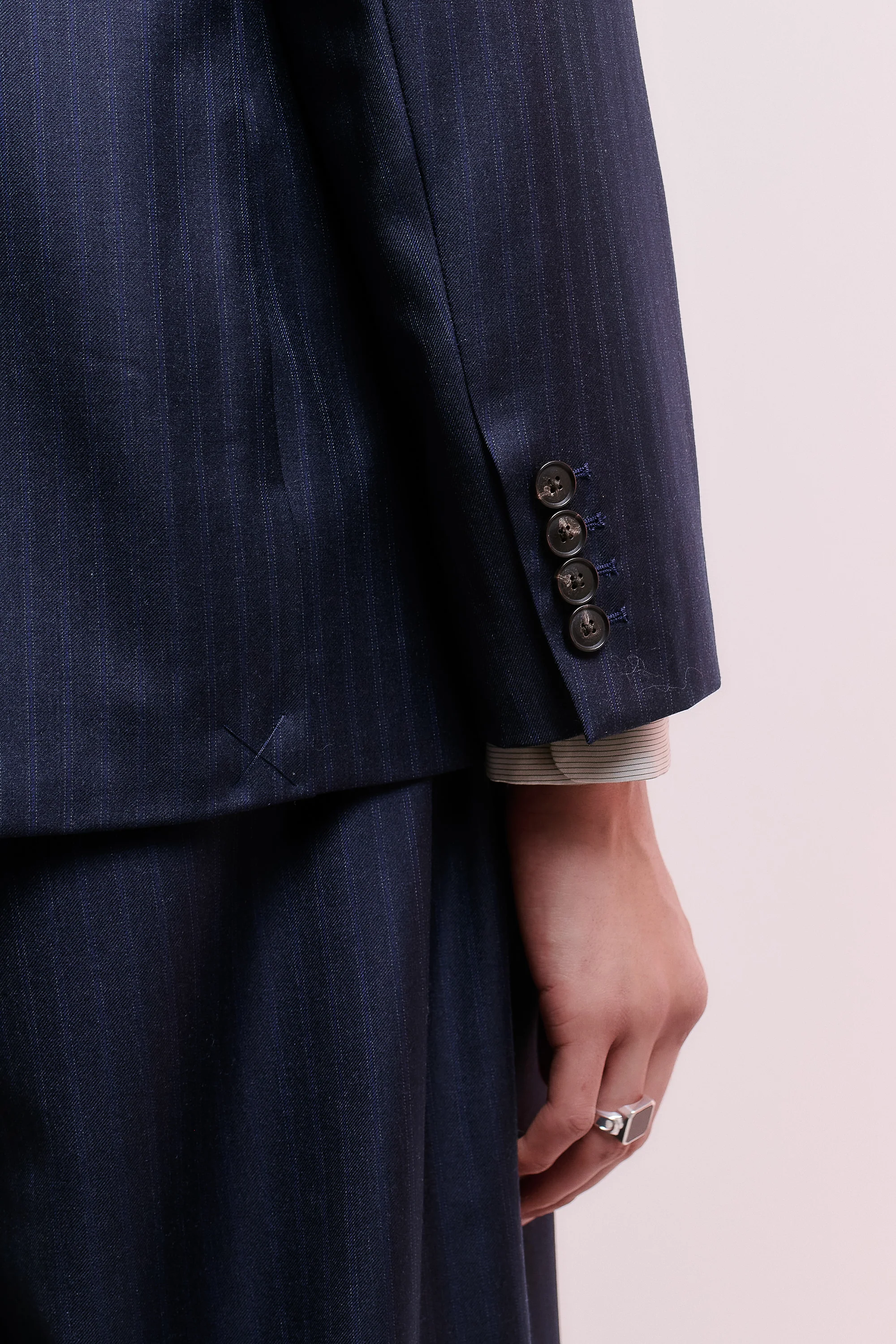 DOUBLE BREASTED PEAK BLAZER - Image 6