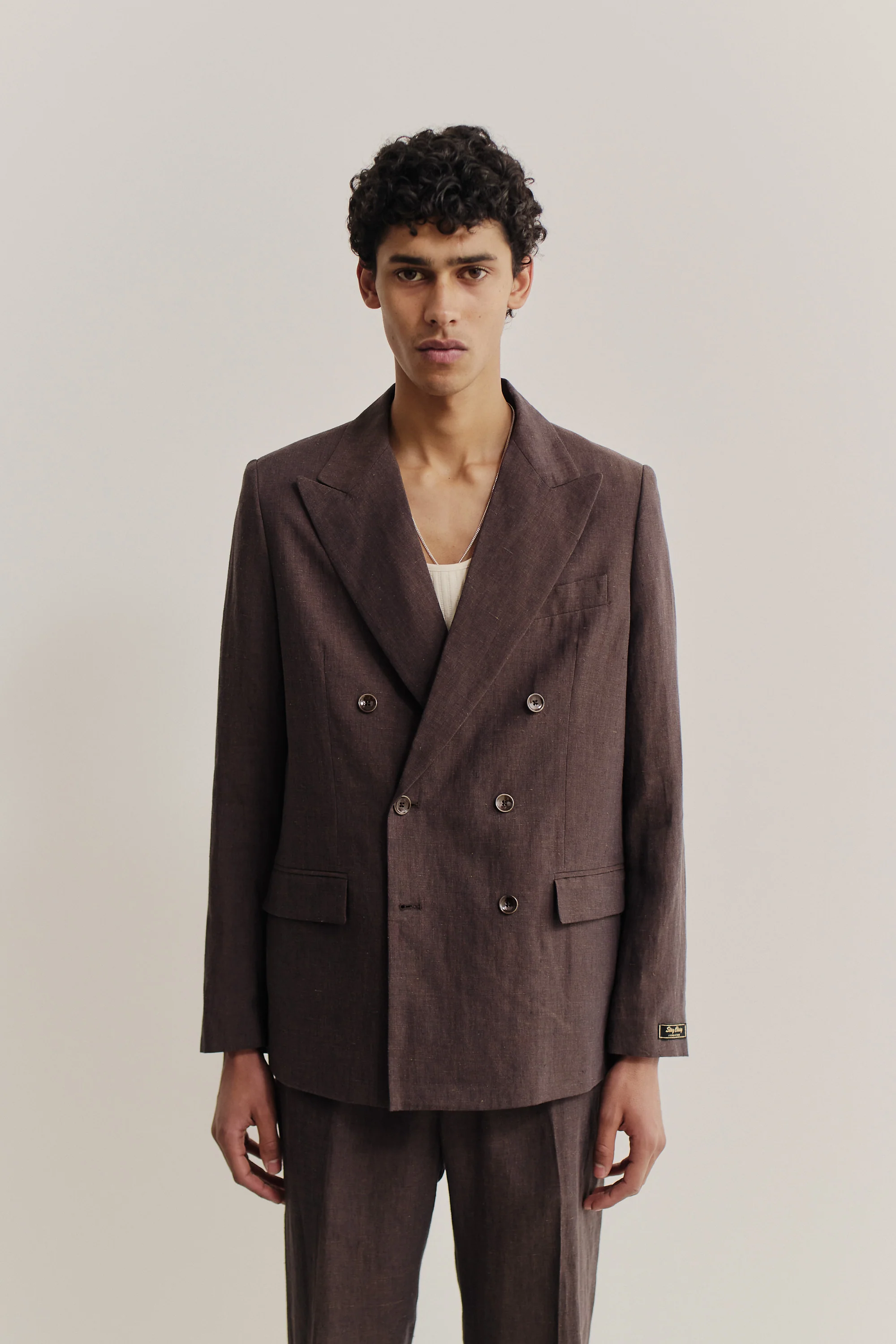 DOUBLE BREASTED PEAK BLAZER - Image 2