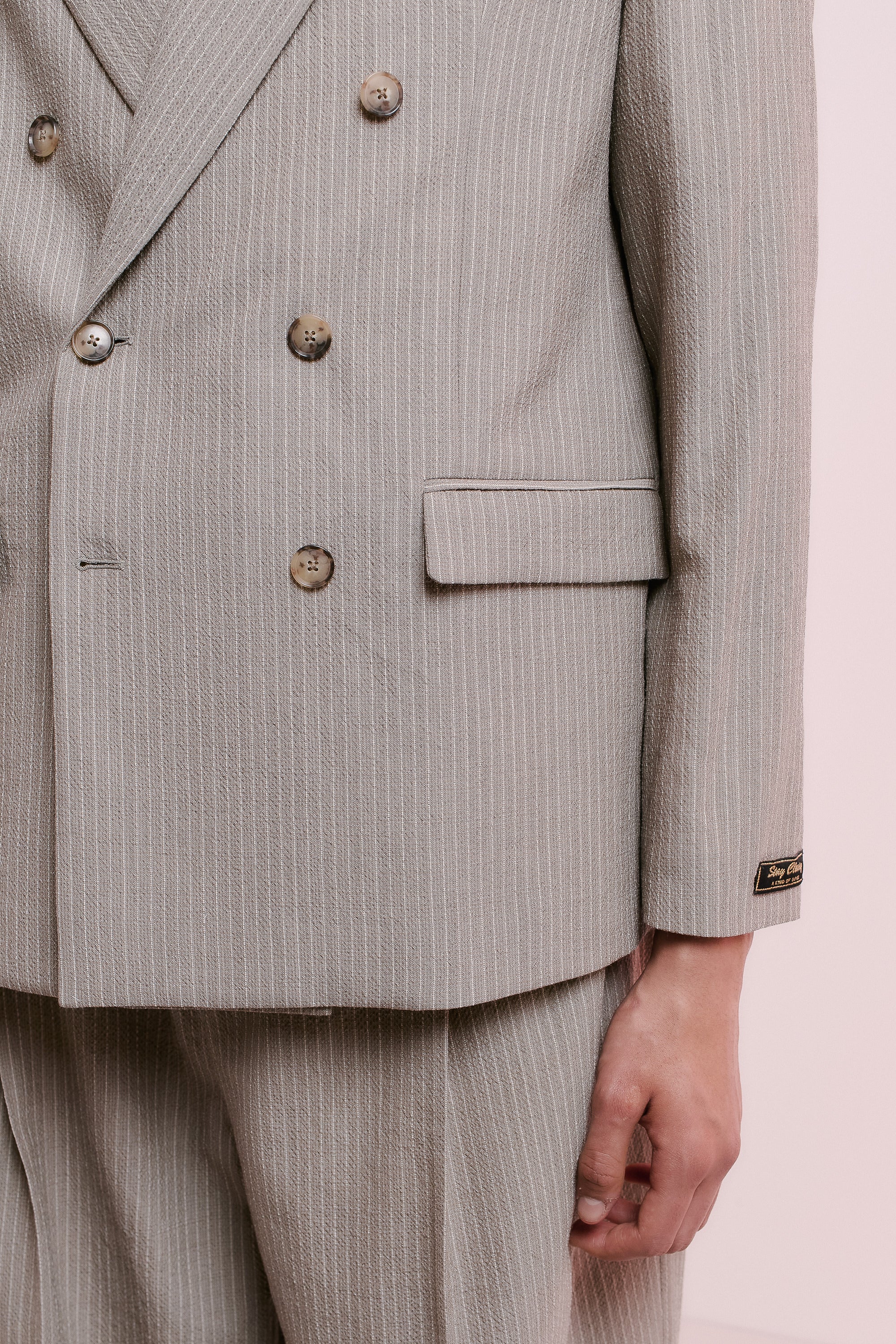 DOUBLE BREASTED PEAK BLAZER - Image 4