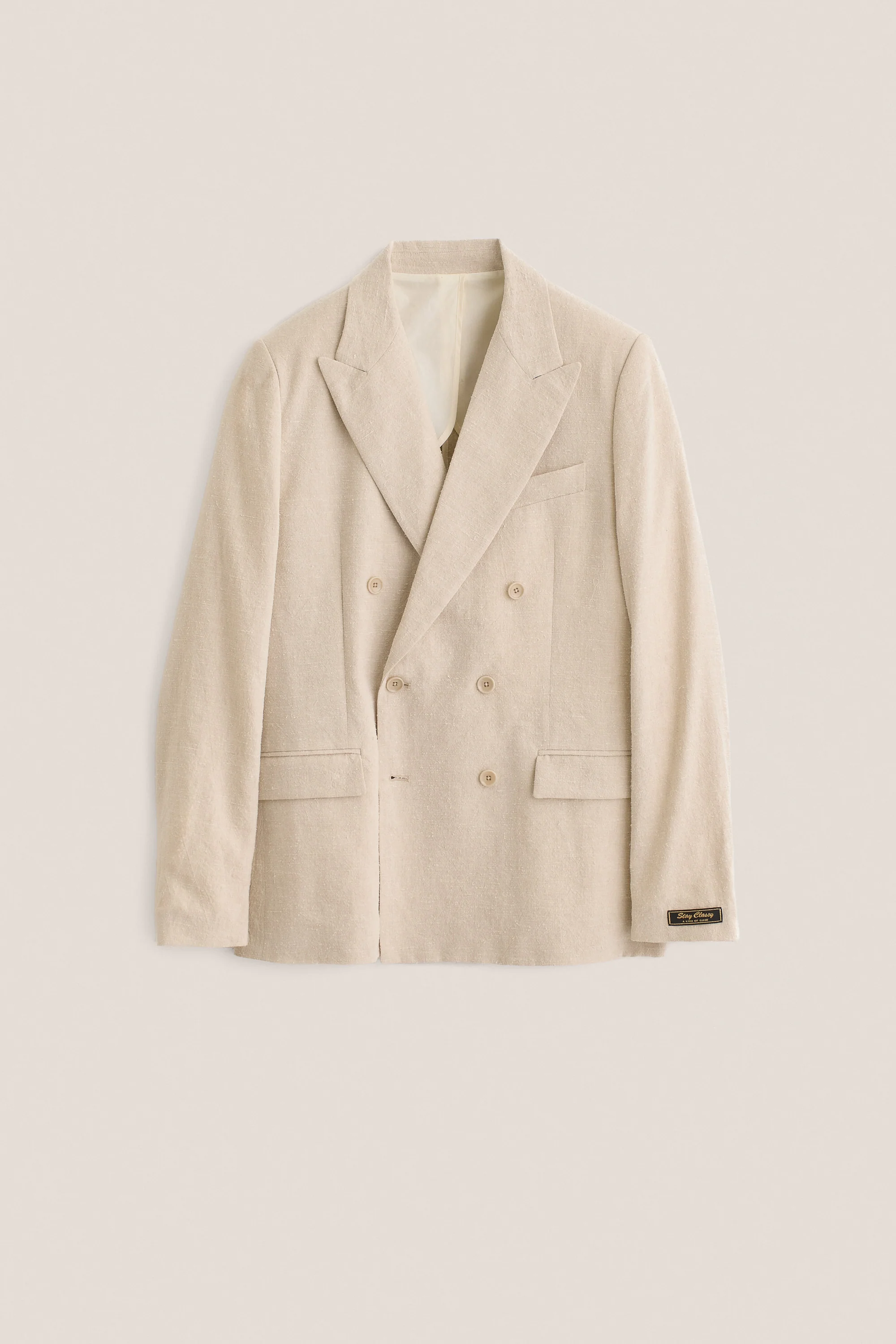 DOUBLE BREASTED PEAK BLAZER