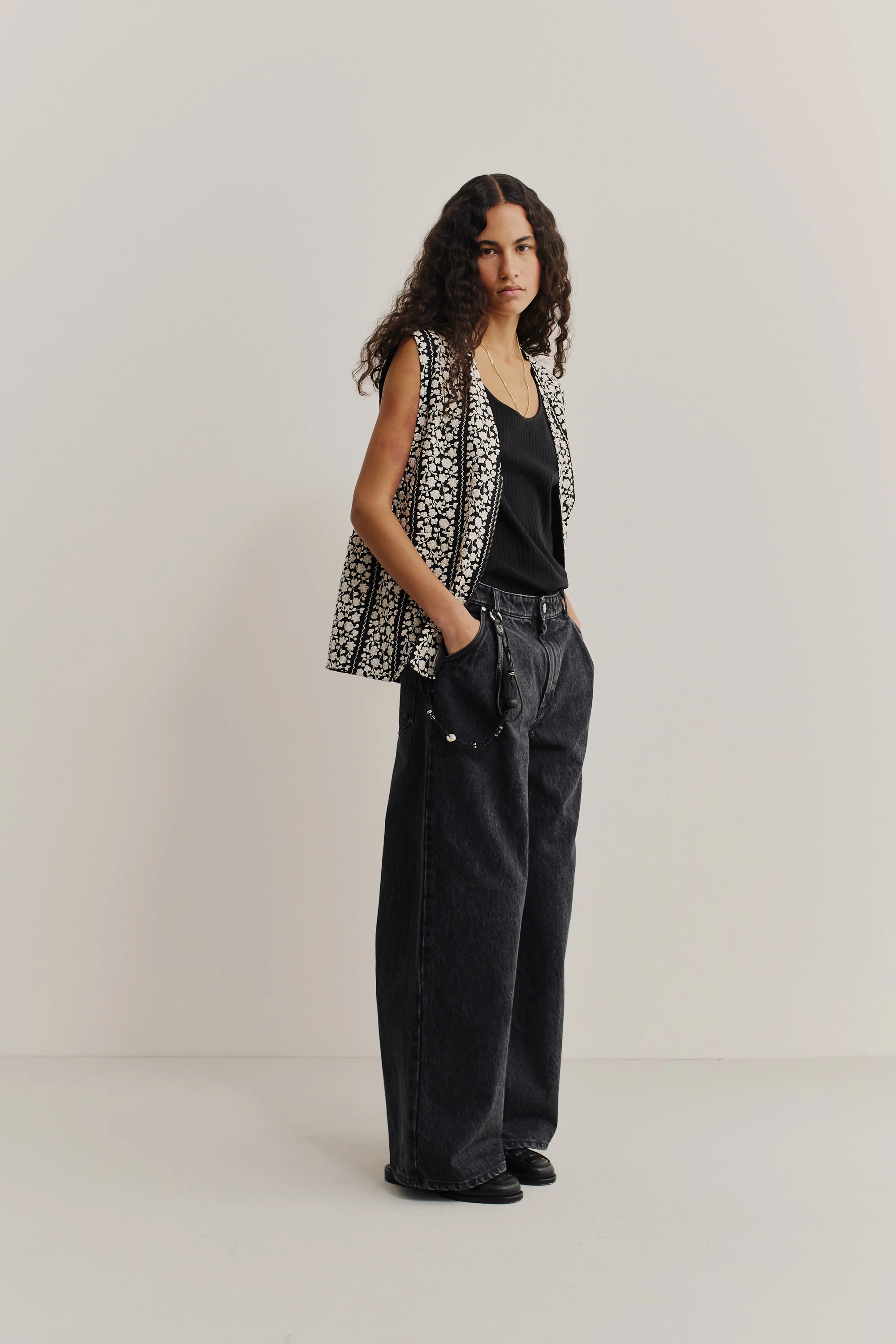 PADMA PLEATED DENIM